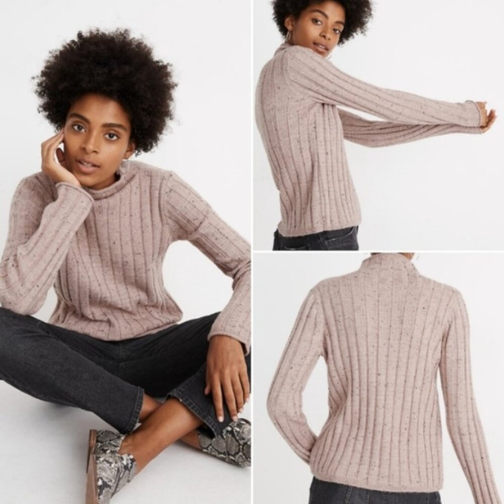 Madewell Donegal Evercrest Turtleneck Sweater Size S